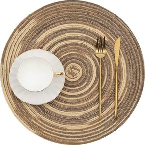 Manteles individuales con cuentas de yute de diseño americano hechos a mano para mesa de comedor/almohadilla para bodas, y reuniones familiares Navidad/fiestas - Product Image 1