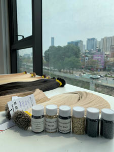 <b>Micro</b> Ring Nano Ring Tip Hair 100% Raw Vietnamese Hair <b>Extension</b> Premium Quality silver color - Product Image 4