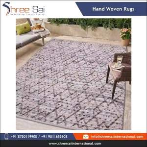 Fabricant indien fait à la main Dhurrie multicolore coton tapis plat tissage pour salon et enfant Zones prix artistique Boutique Design - Product Image 2