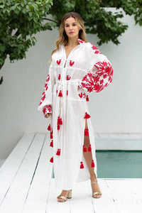 เดรสมิดิปักลายสีพื้นสำหรับผู้หญิงเดรสปาร์ตี้งานแต่งงานของเด็กทารกผู้หญิงดีไซน์ใหม่ - Product Image 2