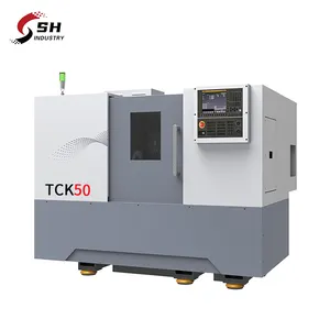 TCK50 otomatik Cnc eğimli yatak torna Cnc torna satılık Dalian makinesi Torno torna Cnc