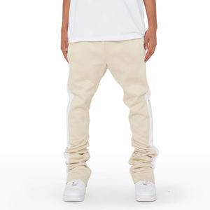 Vêtements de sport Pantalons évasés de survêtement pour hommes de couleur unie de toutes tailles/Pantalons évasés de survêtement pour hommes de haute qualité à la mode pour le fitness - Product Image 2