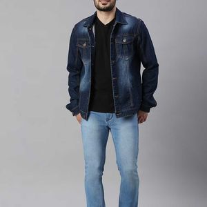 Meilleures ventes, veste jeans au design vintage pour hommes, vêtements d'automne, veste en jean vintage de grande taille pour hommes - Product Image 2