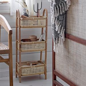 Plateau de rangement en rotin à plusieurs niveaux, panier de tissage, étagère, décoration de la maison, vente en gros, prix le plus bas - Product Image 5