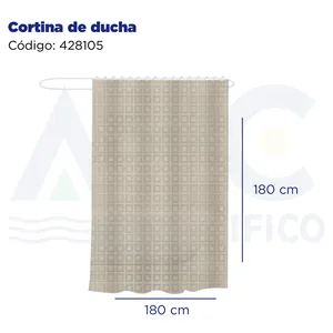Il Design classico con stampa digitale in poliestere e plastica include ganci per la tenda da doccia moderna stampata in 3D - Product Image 2