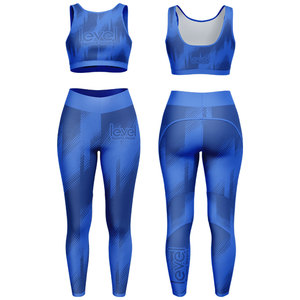 Ensemble de Yoga 3 pièces vêtements de gymnastique vêtements de sport costumes de Yoga maigre solide femmes ensemble de Fitness survêtements sport à manches longues veste Leggings de gymnastique - Product Image 3