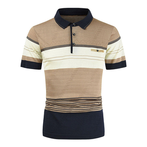 Jersey Formal de Manga Corta para Hombre, Camiseta Polo Antiretráctil, Material de Punto Elástico, Novedad, Venta Al por Mayor - Product Image 6