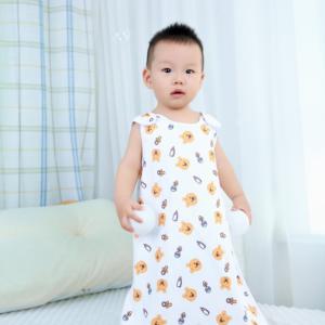 ถุงนอนเด็ก0-6เดือนถุงนอนผ้าฝ้าย100% เด็กวัยหัดเดินผ้าห่มระบายอากาศได้พร้อมซิป2ทางสำหรับฤดูร้อน - Product Image 1