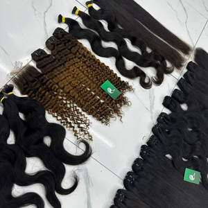 ผมคนเวียดนามเป็นลอนผมตรงแบบไม่ผ่านการแปรรูปผมต่อแบบ12A บริสุทธิ์ผมคนเวียดนาม - Product Image 5