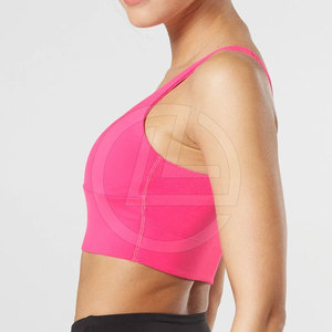 สปอร์ตบราบุนวมแบบไขว้ด้านหลังพร้อมผ้าซับเหงื่อและระบายอากาศได้ดีบราเล่นกีฬาปรับได้พร้อมแผ่นรองที่ถอดออกได้ - Product Image 4