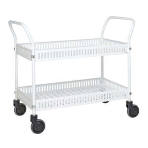 White KM4200B Four-<b>Wheel</b> <b>Table</b> Trolley - Product Image 1