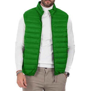 Veste sans manches matelassée en duvet de canard pour homme, taille régulière, logo imprimé personnalisé, respirante, légère, pour l'hiver - Product Image 3