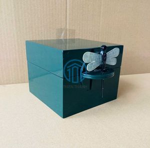 กล่องแล็กเกอร์ลายแมลงปอทำมือระดับพรีเมียม เป็นมิตรกับสิ่งแวดล้อม ทนทาน สวยงาม เหมาะเป็นของขวัญจากเวียดนาม - Product Image 5