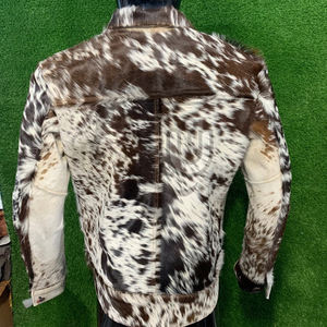 Chaqueta de invierno de piel de vaca con pelo, diseño único, piel Natural, Unisex, para hombres, transpirable, a prueba de viento, hecha, industria desembridada - Product Image 5