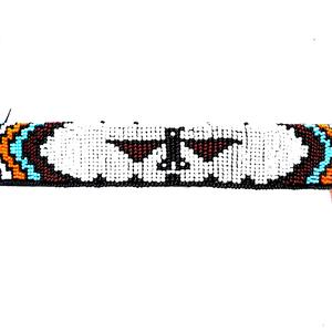 Cabezada para Caballo Western de Cuero Genuino Marca Shyam con Logotipo Personalizado, Tallada y Decorada con Cuentas, Acabado Antiguo, Ligera, Tamaño Full Cob - Product Image 4