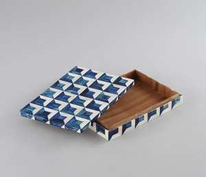 Elegant Handmade Wooden <b>Storage</b> <b>Box</b> Horn Inlay Metal for Jewelry Organization DYNAMIC HANDICRAFT IMPEX Model DHI-1036 - Product Image 3