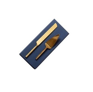 Ensemble de couverts plaqué or de conception fantaisie nouveaux couverts en métal couverts pour hôtel et restaurant ensemble de serveur de gâteau de couverts en métal - Product Image 3