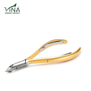 Ensemble de coupe-ongles professionnel en acier inoxydable Vina VNC-08V-GC, 10 pièces, coupe-cuticules aiguisé, manucure, pédicure, doigts, Vietnam - Product Image 1