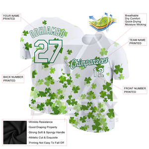 T-shirts imprimés à motifs 3D pour hommes 100% Polyester Design personnalisé Couleur Logo Ringer T-Shirts - Product Image 2