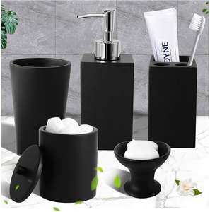 Juego de Baño de Cuatro Piezas de Resina de Diseño de Lujo y Calidad Premium para Uso Diario en el Hogar y Hoteles, Características Sostenibles, Color y Tamaño Personalizables - Product Image 5