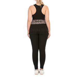 Conjunto de Yoga profesional para mujer, ropa deportiva transpirable de secado rápido, mallas de talla grande, sujetador, servicio OEM, cintura personalizable sólida - Product Image 2