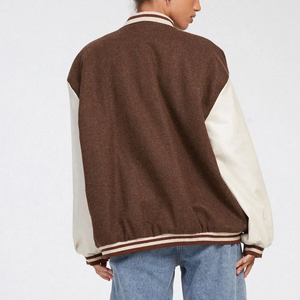 Chaqueta universitaria de béisbol de manga larga de moda de alta calidad, chaquetas Varsity Letterman para mujeres de Pakistán - Product Image 2