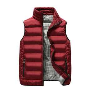 Custom Design 2025 <b>Men's</b> Reversible Puffer <b>Vest</b> Casual Winter Down Padded Gilets Bubble <b>Thermal</b> Insulated Body Warmer - Product Image 3