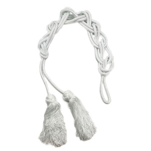 En gros Personnalisé Pectoral Croix Cincture Longueur Personnalisée Liturgique Vêtement Cordon avec De Minuscules Glands pour Sacs et Vêtements - Product Image 2