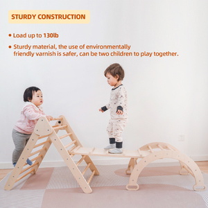 Xiair Children's Foldable <strong>Montessori</strong> Piklers <strong>Climbing</strong> Triangle Frame Indoor Playground <strong>Toys</strong> Kids Wooden Pickler Triangle <strong>Toys</strong> - Product Image 4