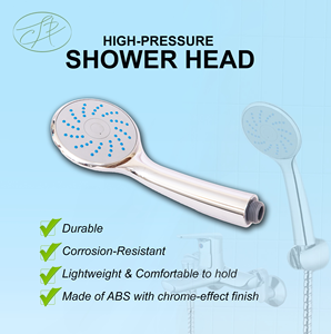 Single Function ABS Plastic Chrome <b>Shower</b> <b>Head</b> <b>Handheld</b> Bathroom <b>Shower</b> Sprayer High Pressure Water Saving Modern Design OEM - Product Image 2