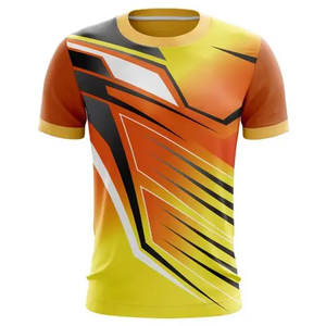 Camisetas de sublimación de algodón 100% personalizadas OEM para hombre, camisetas 3D de sublimación de poliéster de secado rápido disponibles en todos los tamaños - Product Image 3