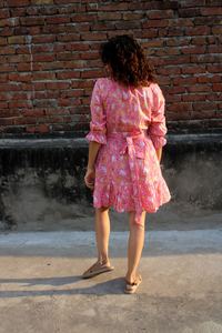 Vestido de algodón con bloque de mano indio, ropa de fiesta de verano con estampado Floral para mujer, Vestido de estilo bohemio, personalizado para regalo de boda novia, venta - Product Image 2