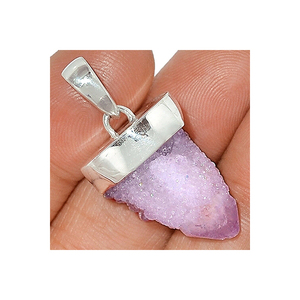 Vente en gros de collier avec pendentif en argent sterling 925 de forme ronde naturelle pour femmes et filles - Product Image 5