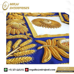 DELANTAL GRAND OFICERS BLUE LODGE-VARIOS BORDADOS Delantal bordado a mano Masonic Regalia de alta calidad - Product Image 3