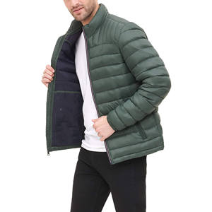 Fabricant de vêtements, veste matelassée personnalisée pour homme, manteaux chauds à bulles, légers, fermeture éclair, veste matelassée pour homme - Product Image 2
