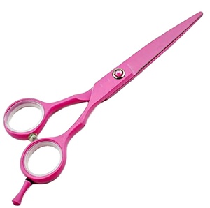 Biểu tượng tùy chỉnh màu Hồng dao cạo cạnh cắt tóc chuyên nghiệp kéo thép không gỉ Barber <span class=keywords><strong>Saloon</strong></span> tóc Shears - Product Image 6