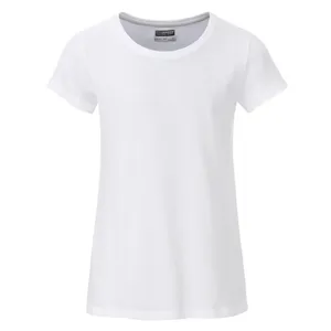T-shirt basique en coton biologique pour filles – Merchandising promotionnel écoresponsable - Product Image 4