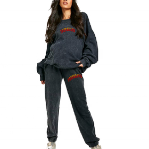 <b>womens</b> hoodie sweatsuit set with slouchy sweatshirt and baggy jogger <b>pants</b> perfect for casual <b>lounge</b> and trendy street style - Product Image 6