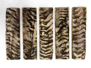 Échelles de couteau rustique artisanal fait à la main de qualité supérieure personnalisé corne de taureau écorce organique naturelle couteau personnalisé rugueux texturé inachevé - Product Image 4