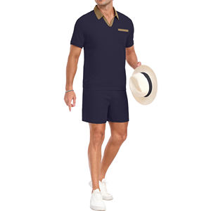 2025 camiseta informal transpirable de calle alta para hombre, ropa de verano para hombre, conjuntos de pantalones cortos, camisetas de manga corta, traje de gimnasio, conjuntos de gran tamaño para hombre - Product Image 2