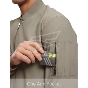 Veste coupe-vent réfléchissante en polyester pour hommes, veste de plage vintage rétro imperméable, vestes coupe-vent blanc bleu marine kaki pour hommes - Product Image 4