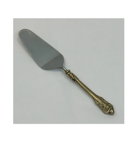 Serveur à gâteau décoratif en acier design antique de haute qualité avec poignées en acrylique outils personnalisés polis brillants - Product Image 5