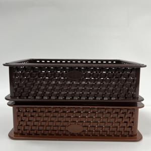 Plateau pour ustensiles de cuisine rectangulaire multi-usages en plastique empilable compact Service OEM/ODM - Product Image 2