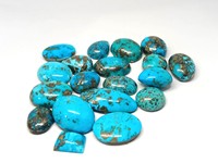 Cabochon en Turquoise Iranienne Naturelle, Formes et Tailles Variées, Sculpté à la Main, Pierre Précieuse Libre pour la Fabrication de Bijoux