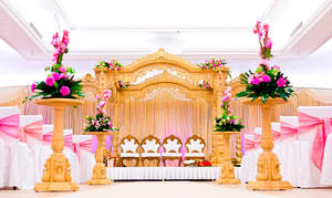 เสาโรมันสำหรับงานแต่งงานพร้อมกระถางเสาดอกไม้สำหรับงานแต่งงานเสาทางเดิน - Product Image 2