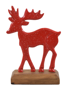 Moderna Escultura de Reno de Lujo, Adorno Navideño de Aluminio, Pieza Decorativa Artesanal para el Hogar - Product Image 5