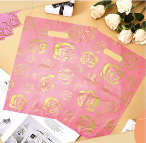 Tùy Chỉnh Mini Sang Trọng Logo Ủ Chết Cắt Nhựa Xử Lý Túi Cho Vớ Quần Áo Shoes-Cho Đám Cưới Món Quà Sinh Nhật Bao Bì - Product Image 6