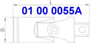 CV Steel Universal Joint OEM ODM Available Taiwan Pin 1/2 1/4 Extension <b>Impact</b> <b>Socket</b> Set 1/2 Inch Small Size TW - Product Image 2