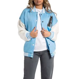 Nouveautés vêtements femme : vestes letterman printemps, vestes de baseball à imprimé lettres et vêtements décontractés, veste varsity femme. - Product Image 4