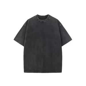 Camisetas de gran tamaño Vintage con lavado ácido para hombre, ropa de calle personalizada, camisetas gráficas de talla grande, colección de camisetas en blanco personalizables - Product Image 6